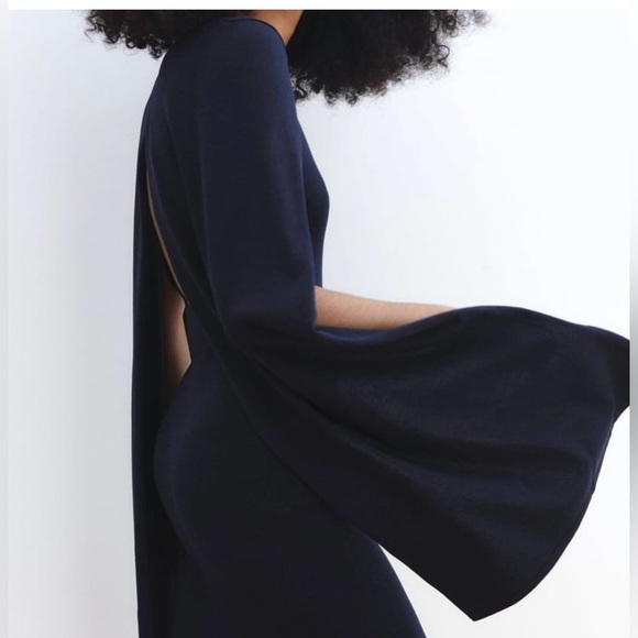 💥PRICE DROP💥 ZARA Knit Cape Dress - Picture 5 of 12